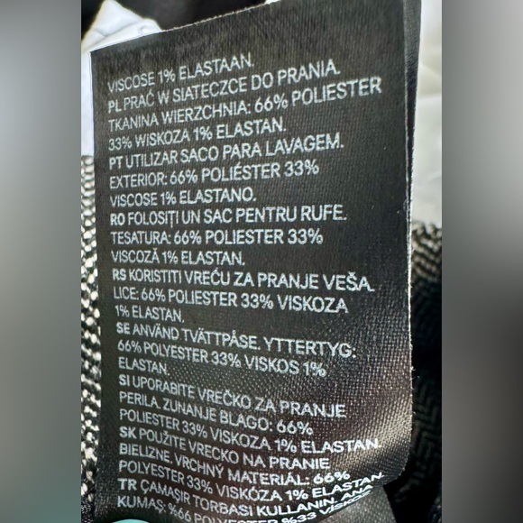 NWT H&M Pencil Skirt Women 4 Black Gray Knee Length Office Career Academia - Picture 13 of 13